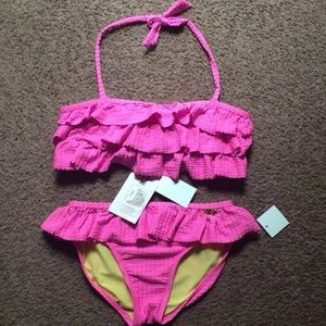 NWT Jessica Simpson Bikini Girls 10 Youth